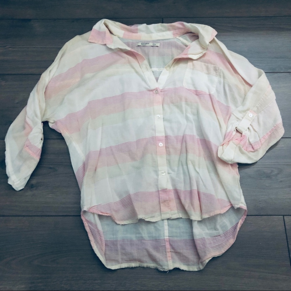 Old Navy - Pink/White Stripped Top